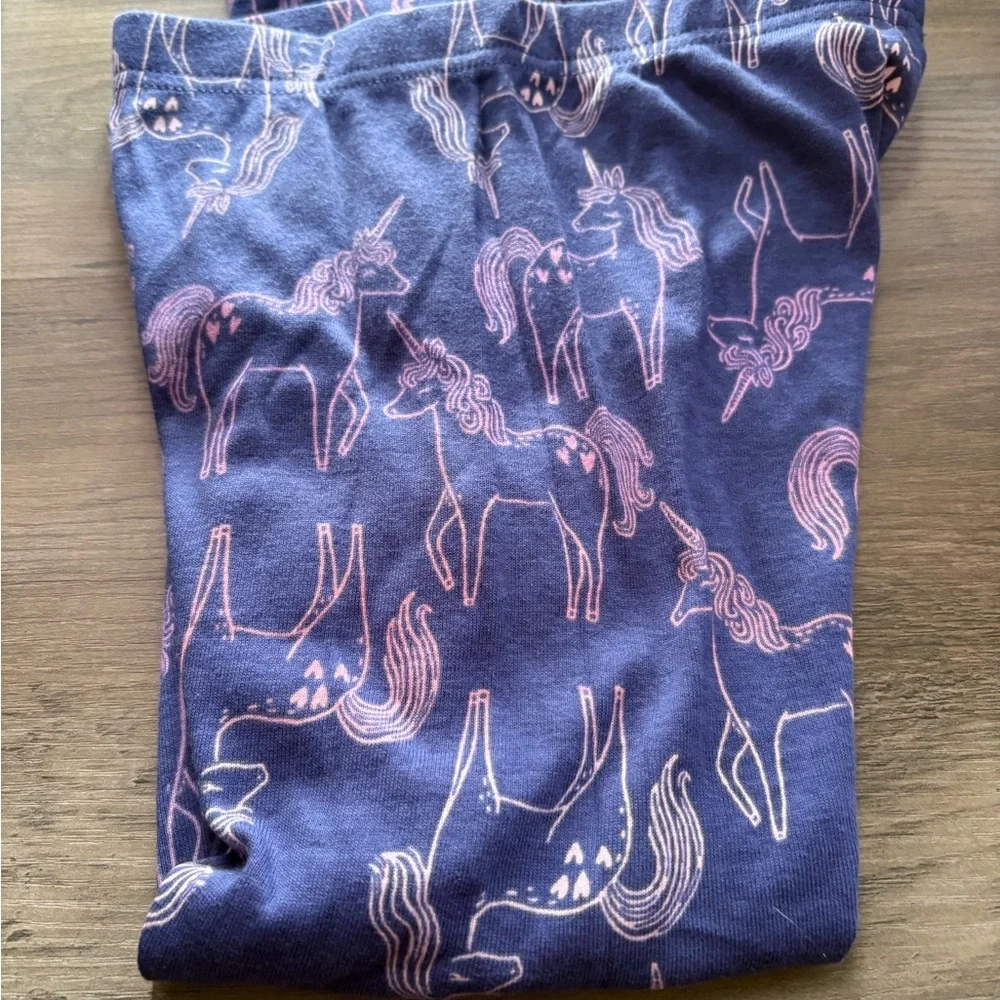 Carter's Unicorn and Butterfly Pajama Set - Pink and Navy